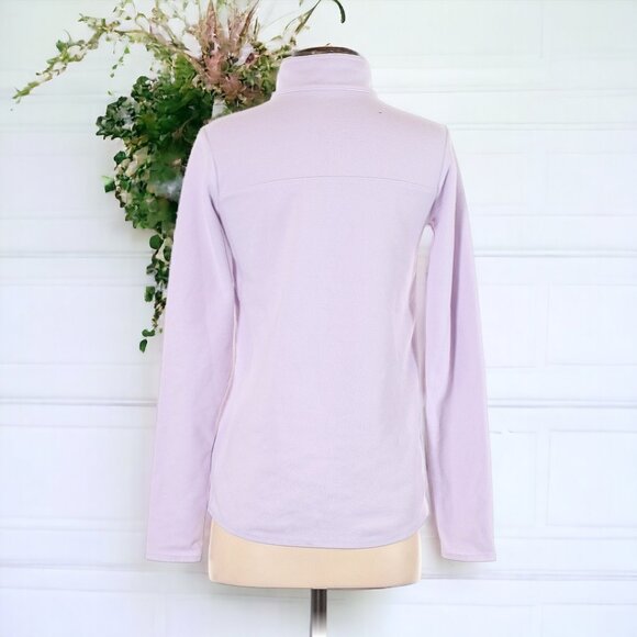 The North Face Women's TKA Glacier Quarter Zip Fleece Sweater in Lavender Fog - Picture 6 of 10